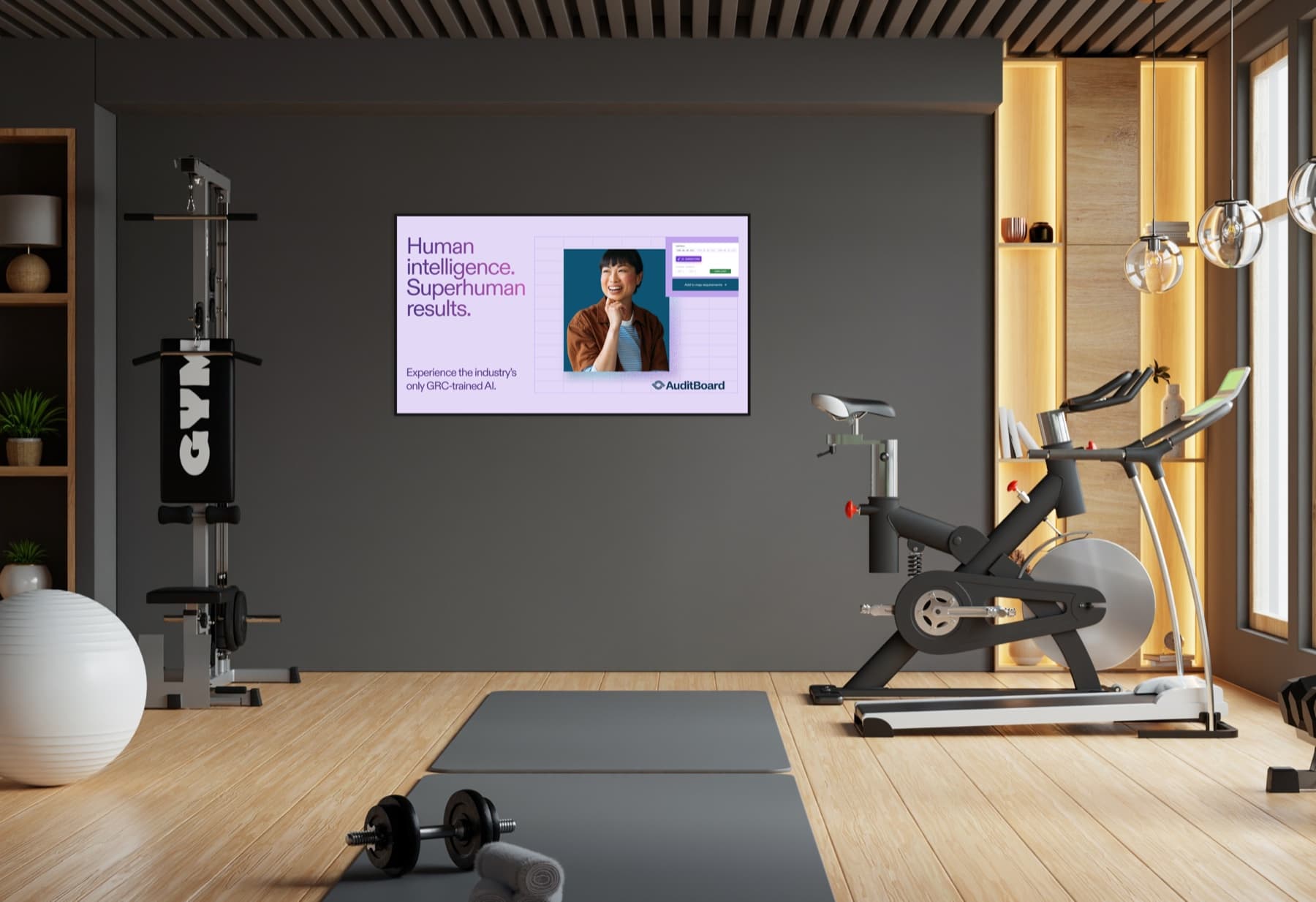 AuditBoard DOOH concept mockup