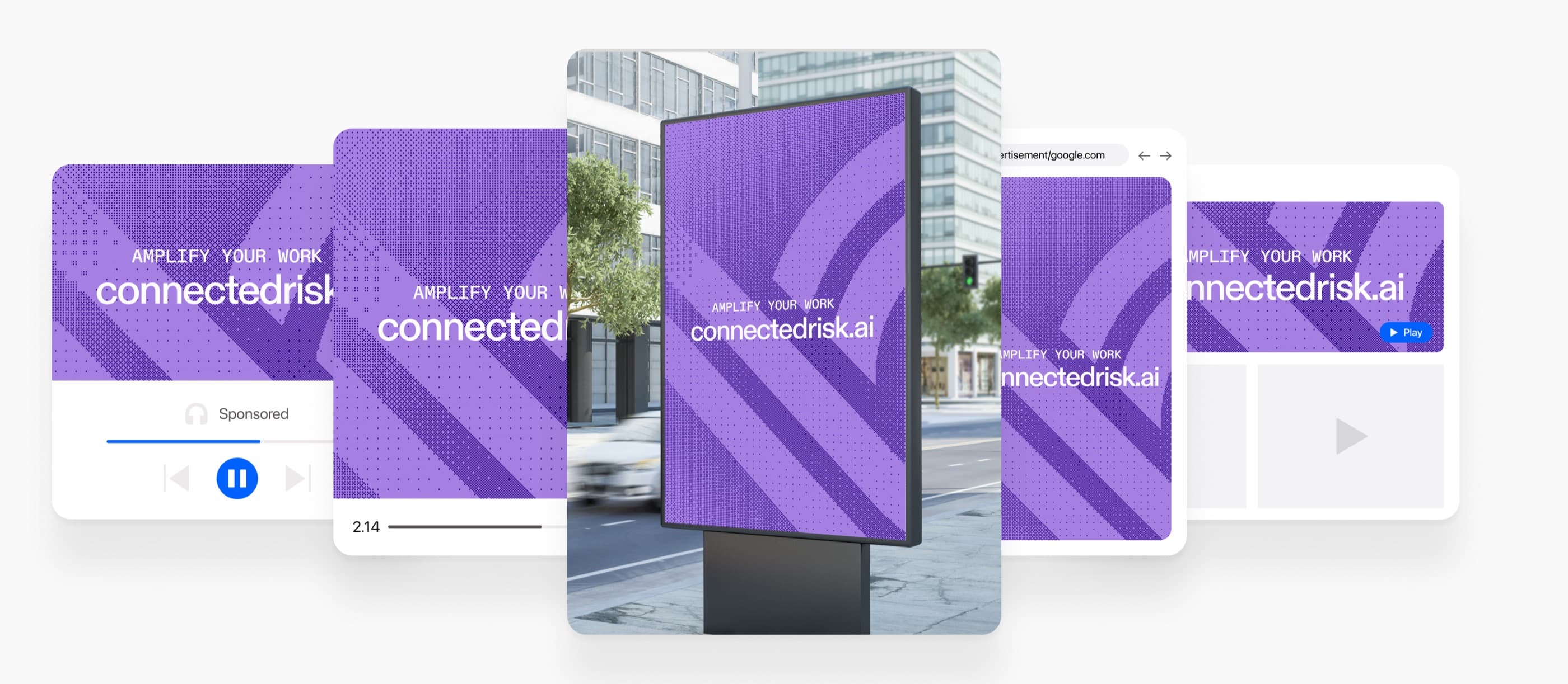 AuditBoard DOOH campaign concepting board