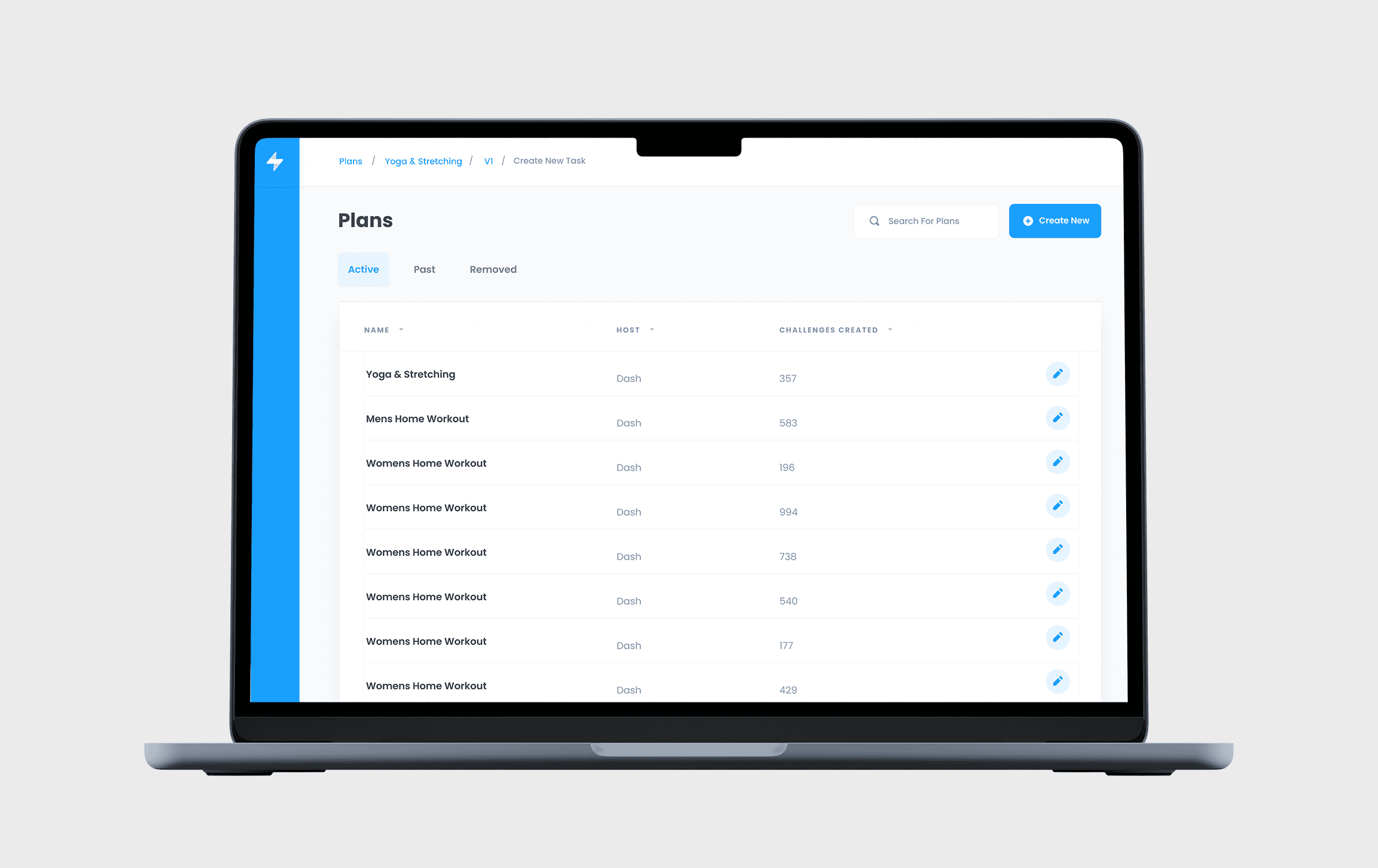Dash admin portal