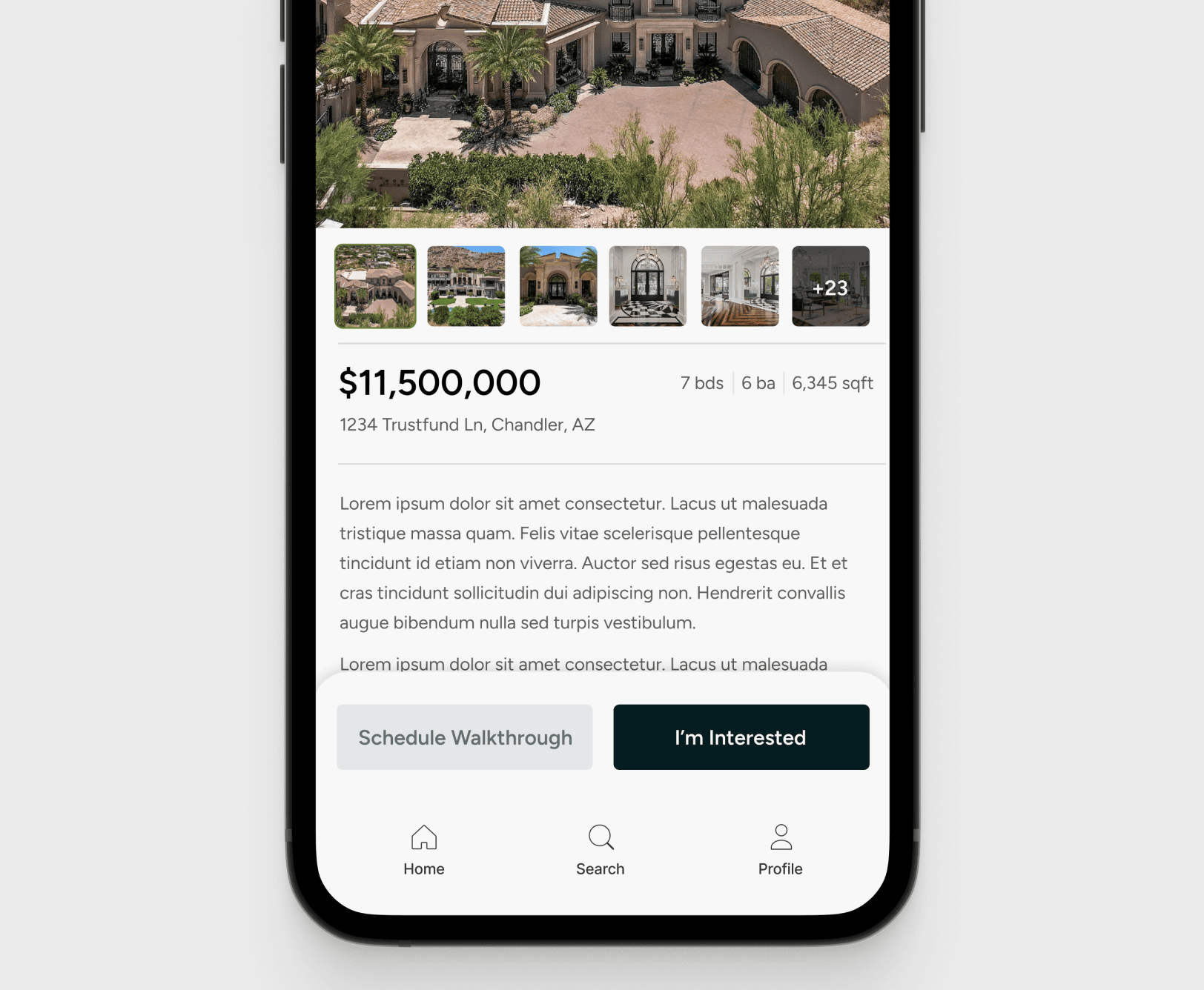 Qwik app screen