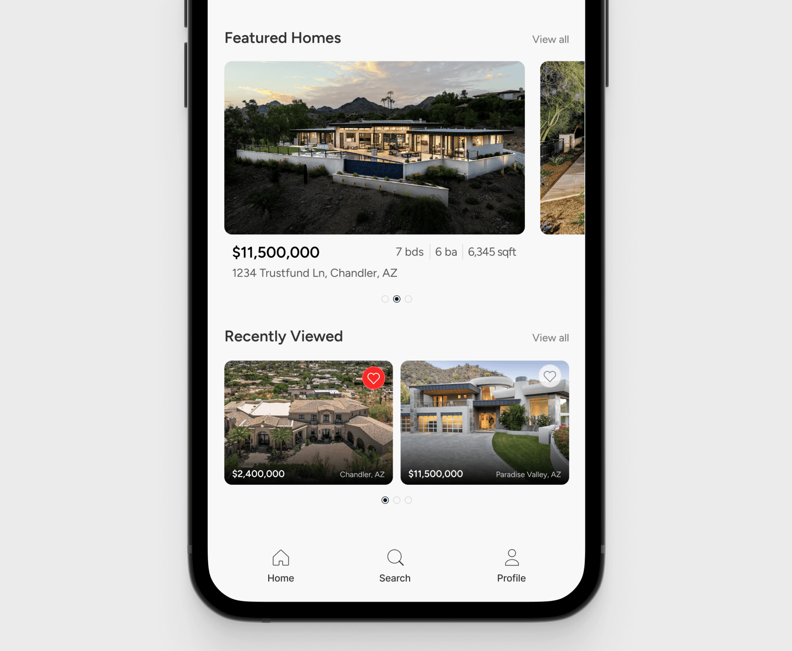 Qwik app screen